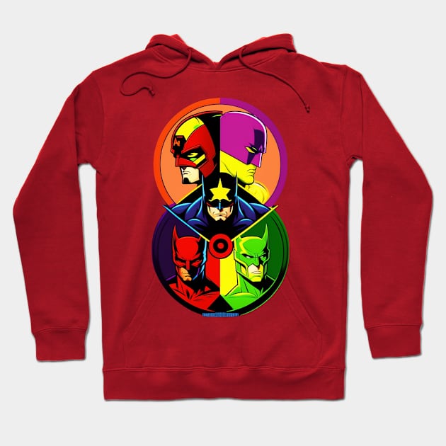 Superhero mashup Hoodie by Amadeuz